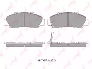 Комплект тормозных колодок LYNXauto BD-3405