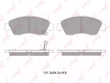 Комплект тормозных колодок LYNXauto BD-3407