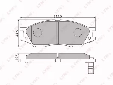 Комплект тормозных колодок LYNXauto BD-3409