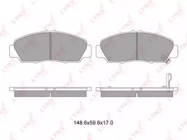 Комплект тормозных колодок LYNXauto BD-3411