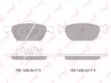 Комплект тормозных колодок LYNXauto BD-3423