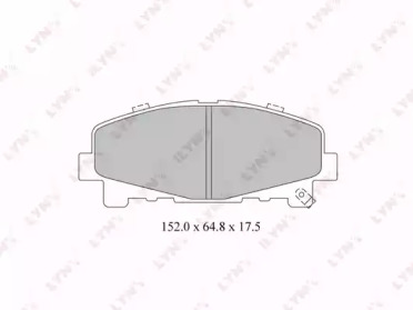 Комплект тормозных колодок LYNXauto BD-3424