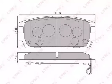 Комплект тормозных колодок LYNXauto BD-3606