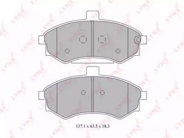 Комплект тормозных колодок LYNXauto BD-3611