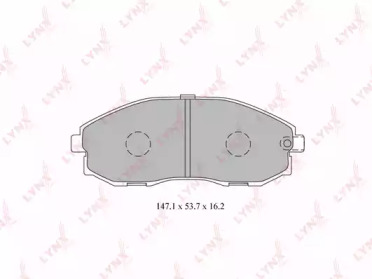 Комплект тормозных колодок LYNXauto BD-3613