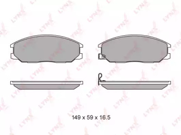 Комплект тормозных колодок LYNXauto BD-3614