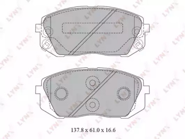 Комплект тормозных колодок LYNXauto BD-3621