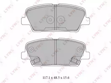 Комплект тормозных колодок LYNXauto BD-3623