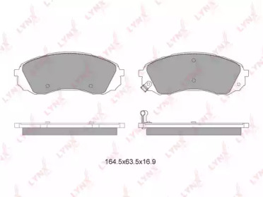 Комплект тормозных колодок LYNXauto BD-3625
