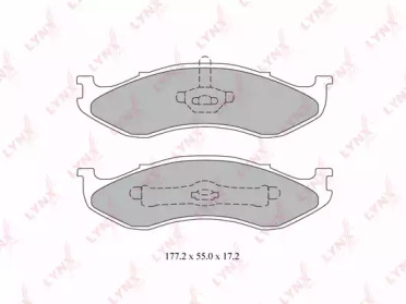 Комплект тормозных колодок LYNXauto BD-4200