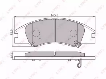 Комплект тормозных колодок LYNXauto BD-4402