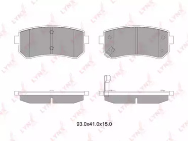 Комплект тормозных колодок LYNXauto BD-4407