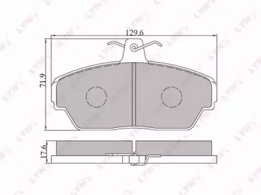 Комплект тормозных колодок LYNXauto BD-4604