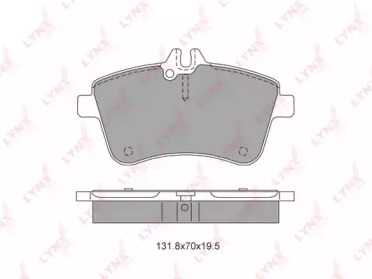Комплект тормозных колодок LYNXauto BD-5309