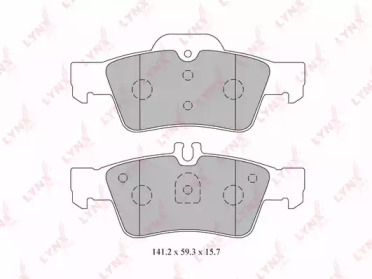 Комплект тормозных колодок LYNXauto BD-5325