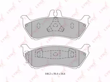 Комплект тормозных колодок LYNXauto BD-5328