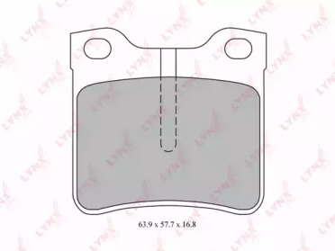 Комплект тормозных колодок LYNXauto BD-5346