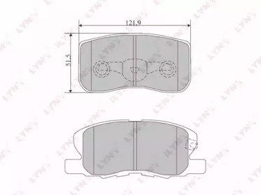 Комплект тормозных колодок LYNXauto BD-5515