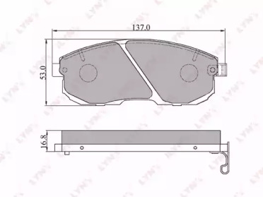 Комплект тормозных колодок LYNXauto BD-5701