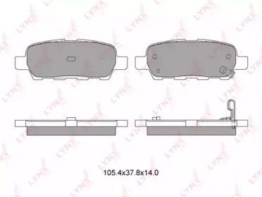 Комплект тормозных колодок LYNXauto BD-5706