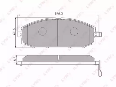 Комплект тормозных колодок LYNXauto BD-5715