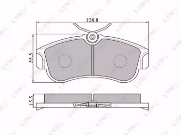 Комплект тормозных колодок LYNXauto BD-5735