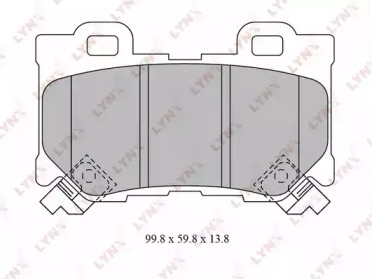 Комплект тормозных колодок LYNXauto BD-5743