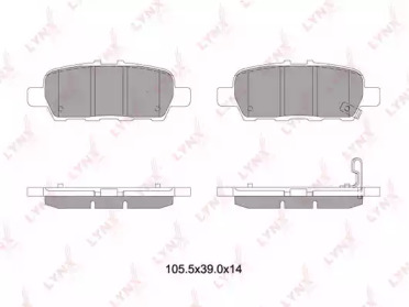 Комплект тормозных колодок LYNXauto BD-5745