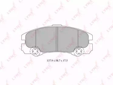 Комплект тормозных колодок LYNXauto BD-5919