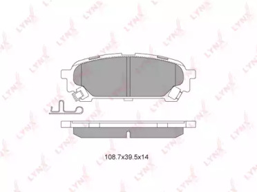 Комплект тормозных колодок LYNXauto BD-7113