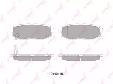 Комплект тормозных колодок LYNXauto BD-7114