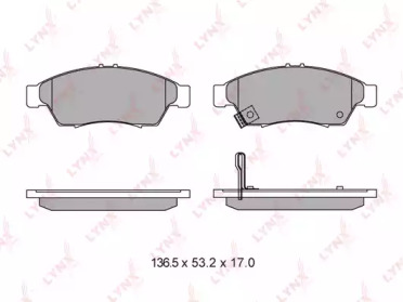 Комплект тормозных колодок LYNXauto BD-7311