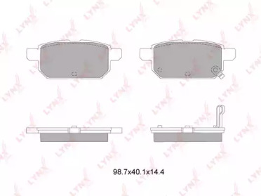 Комплект тормозных колодок LYNXauto BD-7314