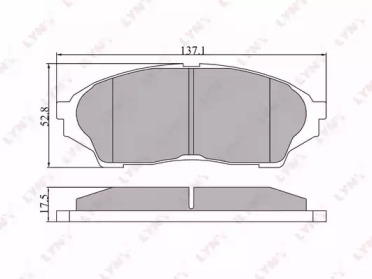 Комплект тормозных колодок LYNXauto BD-7514