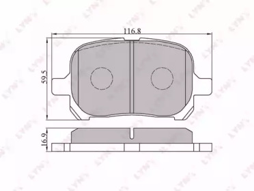 Комплект тормозных колодок LYNXauto BD-7529