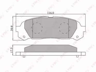 Комплект тормозных колодок LYNXauto BD-7535