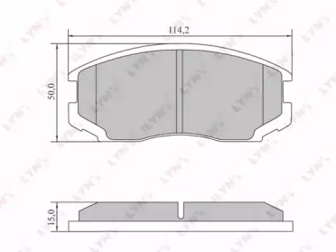 Комплект тормозных колодок LYNXauto BD-7553