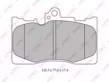 Комплект тормозных колодок LYNXauto BD-7566