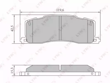 Комплект тормозных колодок LYNXauto BD-7578