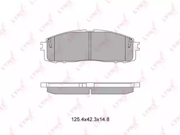 Комплект тормозных колодок LYNXauto BD-7602
