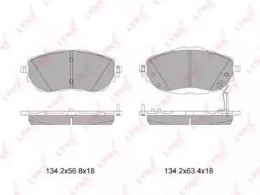 Комплект тормозных колодок LYNXauto BD-7605