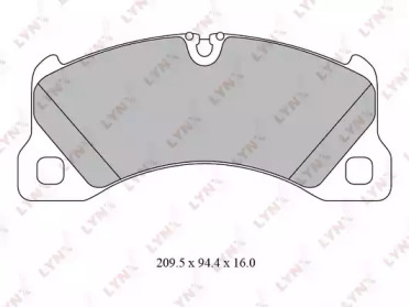 Комплект тормозных колодок LYNXauto BD-8031