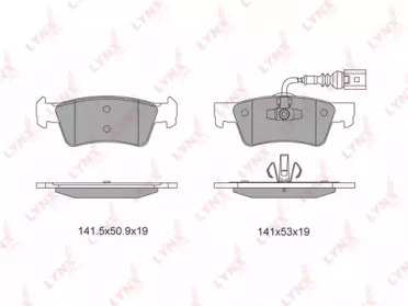 Комплект тормозных колодок LYNXauto BD-8039