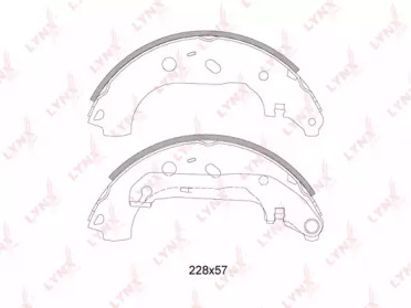 Комлект тормозных накладок LYNXauto BS-3005