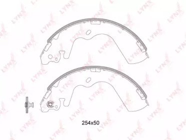 Комлект тормозных накладок LYNXauto BS-3603