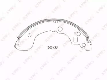 Комлект тормозных накладок LYNXauto BS-5710
