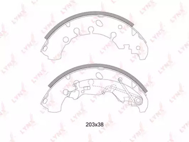 Комлект тормозных накладок LYNXauto BS-5901