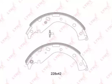 Комлект тормозных накладок LYNXauto BS-7524