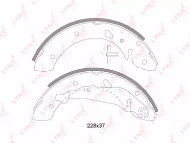 Комлект тормозных накладок LYNXauto BS-7525