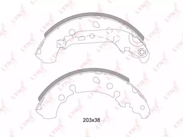 Комлект тормозных накладок LYNXauto BS-7527